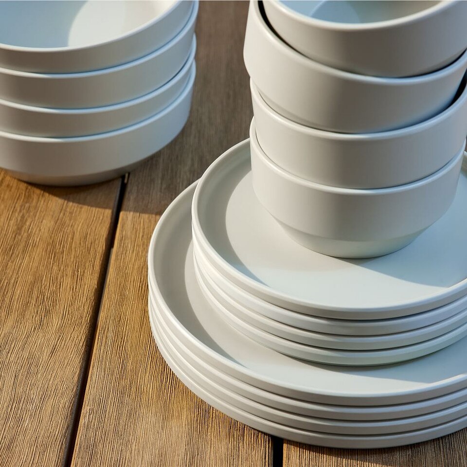 Modern Melamine Dinnerware (Set of 12) West Elm Australia